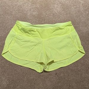 Lululemon running shorts size 6